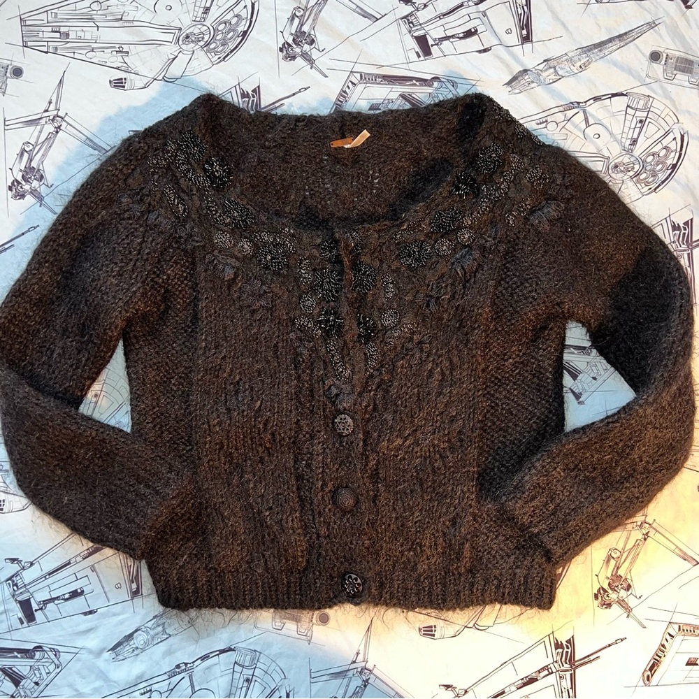 Free People Black Knit Cardigan - Picture 7 of 11